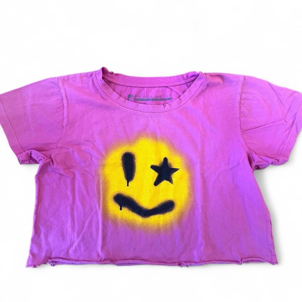 Prince Peter Star Smiley Crop Tee XL